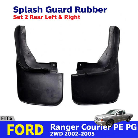 Splash Guard Mud Flap Rubber Rear Fits Ford Courier Mazda B2200 2WD Ute 2002-05