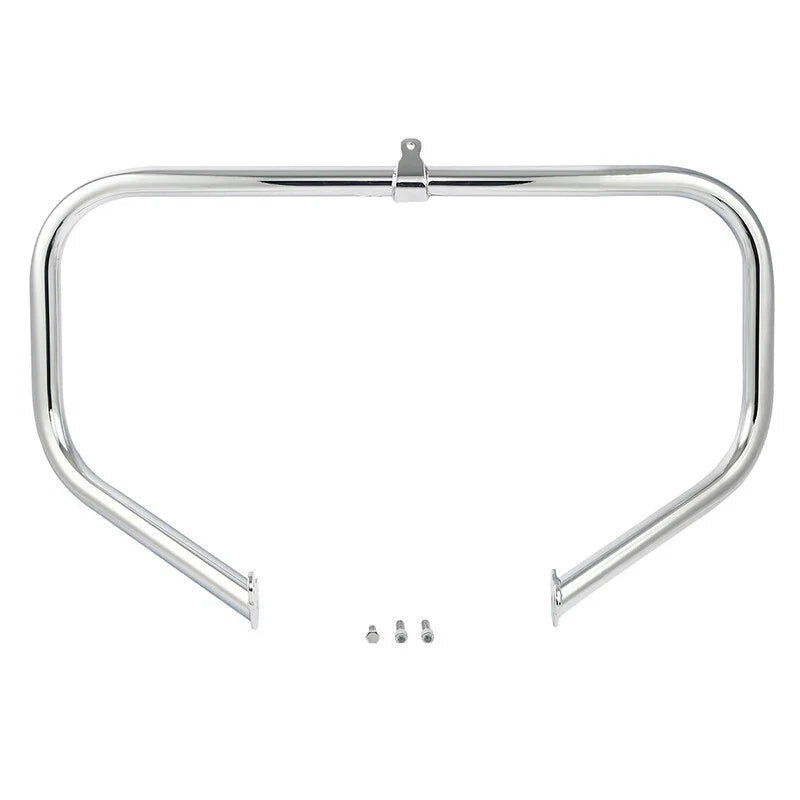 Harley Road King Chrome/Black Highway Engine Guard Crash Bar (1997-2024)