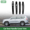 Toyota Highlander Carbon Fiber Black Door Handle Cover Trim (2008-2013)