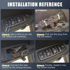 Chevrolet Black Plastic Front Left Door Window Switch