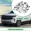 Chevrolet Avalanche White 30 Pcs Rocker Panel Clips (2007-2013)