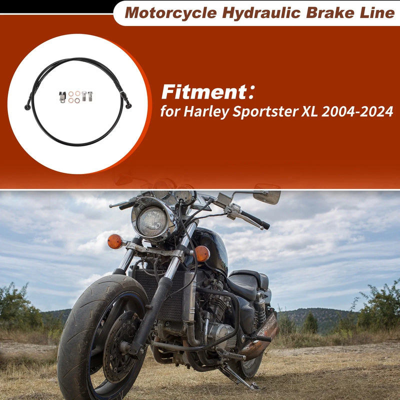 Harley Sportster XL 42.5" Hydraulic Front Brake Line (2004–2024)