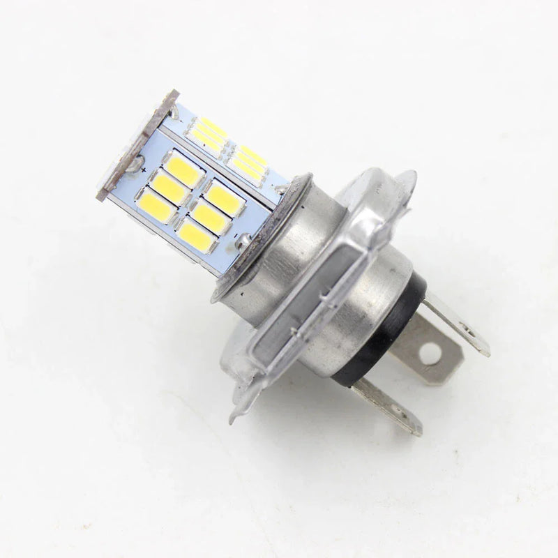 DC 6V H4 LED Motorcycle Headlight Bulb 6W 800LM 6500K White High/Low Beam