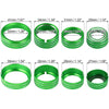 Chevy Silverado & GMC Sierra 8 x Green AC Radio Switch Knob Covers (14-18)