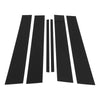 Lexus CT200 CT200h 2011-2012 Black 6 Pcs Door Pillar Window Trim