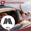 Ford Mercury Milan Carbon Fiber Black Door Pillar Window Trim (2010-2012)