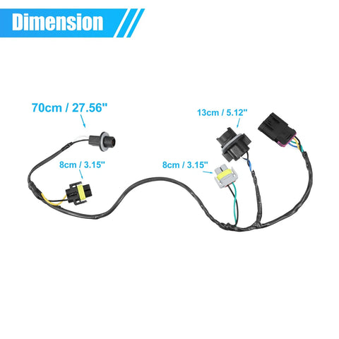 Chevrolet Malibu Front Headlight Wiring Harness Socket (2008-2012)