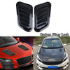 Car Decor Carbon Fiber Style Air Flow Intake Hood Scoop Vent Cover