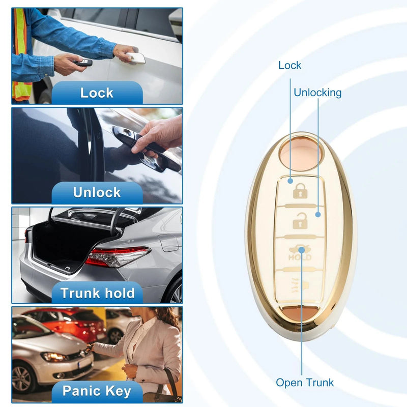 Nissan Altima, Sentra, Maxima Silicone Key Fob Case Cover (2013-2023)