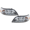 Halogen Headlight Set For 2003-2004 Lincoln Town Car