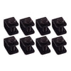 8Pc Universal Car Auto Splash Guards Mud Flaps with Black U Clamps