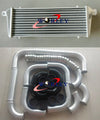 Car Aluminum Intercooler 450x230x52mm + 2.25" Piping + Red Silicone Hose