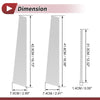 Lexus GS (2006-2011) Silver Tone 6 Pcs Door Pillar Window Trim