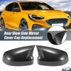 Ford Focus RS ST Rearview Mirror Cover Overlay 2 x Carbon Fiber Pattern