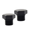Universal 2 x Aluminum 6AN Block Off Cap ORB Plug Male Fitting Adapters