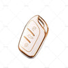 MG ZS EV, HS, MG3, MG5, MG6, MG7 Beige TPU Remote Key Case Cover (2022)