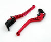 Honda CBR600RR CBR954RR Red Long Clutch Brake Levers (2003-2006)