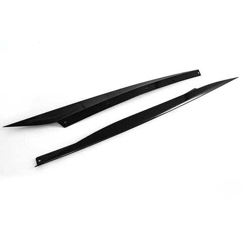 Corvette C8 Z51 Rocker Panels 2020-2023 Gloss Black Side Skirts 2 x