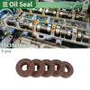 Oil Seal 15x35x10mm FKM Brown High Pressure 5 Pcs
