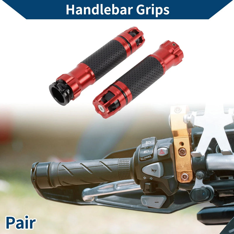 Motorcycle 23 x 23 mm Hand Grips Cover Aluminum Alloy Handlebar Grips Red