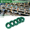 Oil Seal 10x16x6mm Seal Ring TPU High Pressure Green 5 Pcs