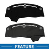 Dodge Challenger Accessories 2015-2024 Black Dashboard Cover Mat