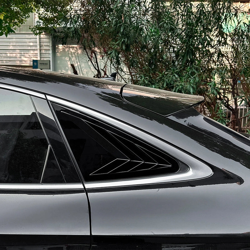Audi Q5 Gloss Black Rear Window Louver Cover (2018-2024)