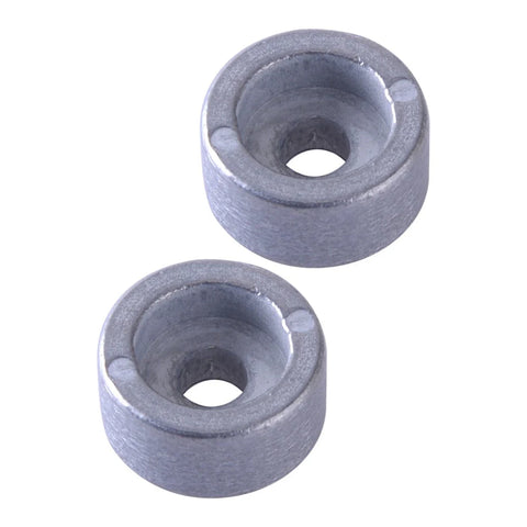 Suzuki Outboard Engine 2 x Silver Round Zinc Anodes (Fits 4T, 1987-2023)
