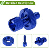 Bike 4 x M8 Aluminum Clutch Cable Adjuster Screw Blue Green