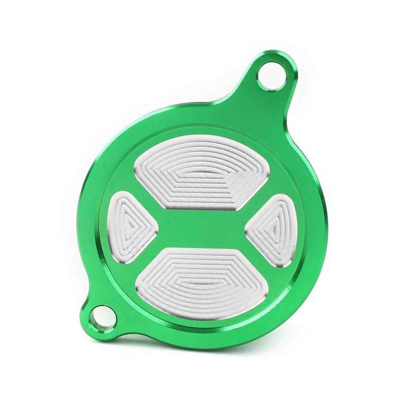 KX450 450F KLX450R Dirt Bike CNC Oil Filter Cover Cap (2006-2015)