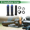Motorcycle 7/8 in 22mm Hand Grips Blue Arrow Pattern