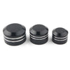 Harley 10 x Black CNC Inner 9/11/13mm Motor Bolt Topper Caps