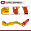 Bosuer M4 Gold Tone Orange Head Folding Motorcycle Gear Shifter Lever