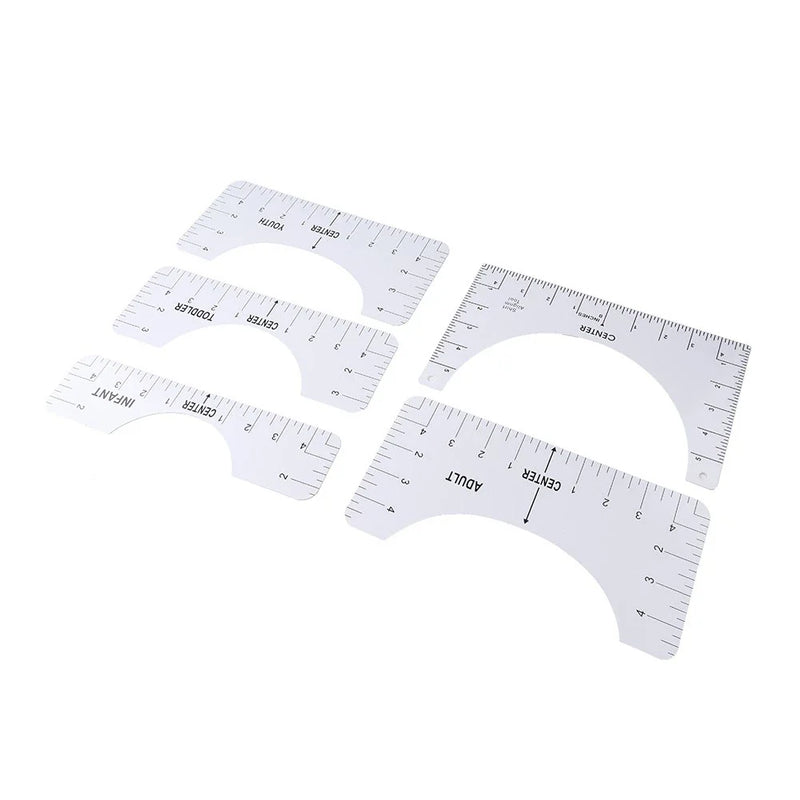Vinyl Alignment Placement 5 x T-Shirt Rulers Guide