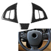 BMW X5 X6 3 x Carbon Fiber Steering Wheel Cover Trim (2007-2013)