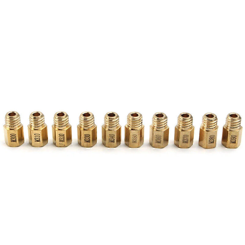 Mikuni VM TM TMX Carburetor 10Pcs Hex Main Jet (300-390)