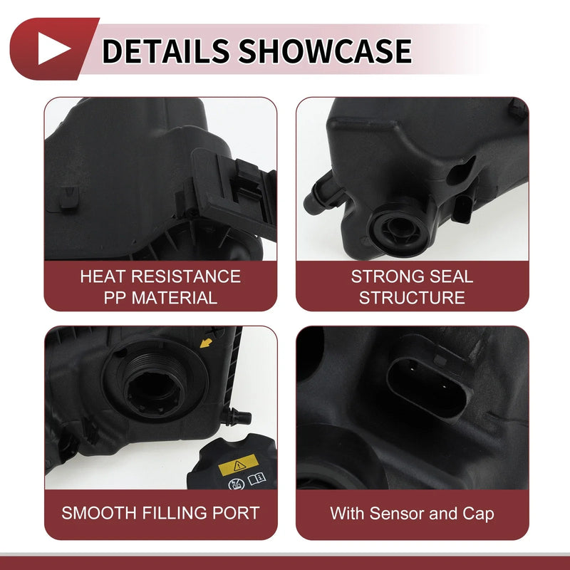 BMW F22 F23 F30 Coolant Expansion Overflow Tank w/ Cap (2012-2019)