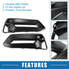 Honda Accord (2018-2020) Black 2 x Front Fog Light Grille Covers