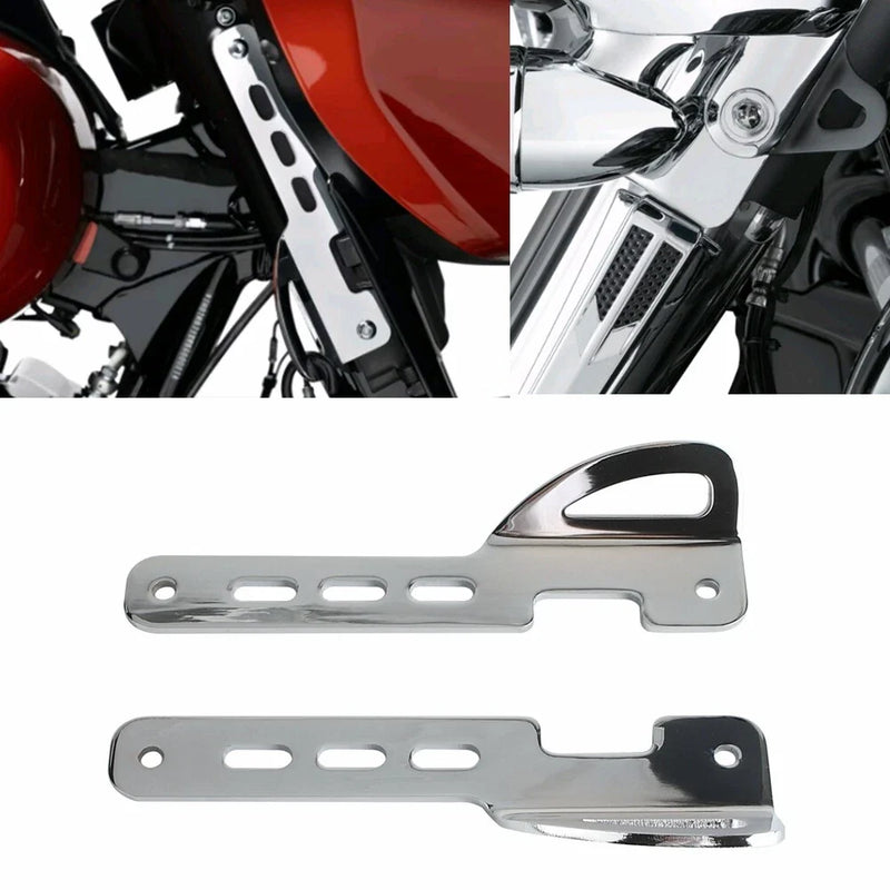 Harley FLHXSE Chrome Front Tie-Down Mount Brackets (2023-2024)