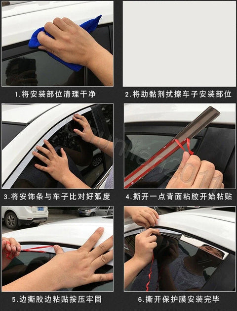 VW TOURAN 12PS Window Pillars Cover Trim (2016-2019)