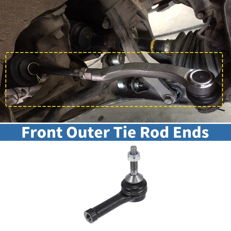 Ford Explorer, Ford Flex 2 x Front Outer Tie Rod End Links (2006-2019)