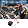 Chevrolet Black 2 Pin Fuel Injector Waterproof Connector Plug