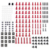 AH 198 PCS Red Fairing Bolts & Clamps Set
