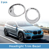 BMW X1 Car Front Left & Right Headlight Trim Bezels (2016-2019)