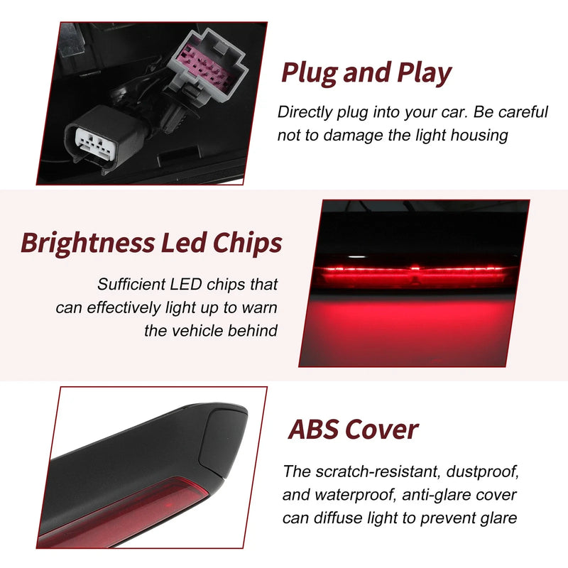 Ford Transit 150 250 Red High Mounted LED Third Brake Light (2015-2023)