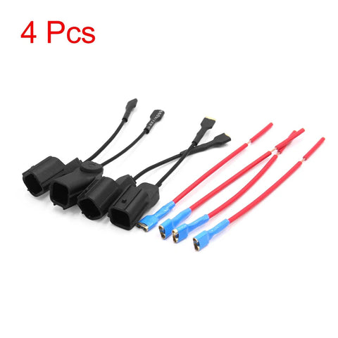 Honda 4 x Plastic Car Horn Speaker Adapter Wiring Harness
