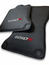 McLaren 650S Black Carbon Fiber Leather Floor Mats Set (2014-2019)