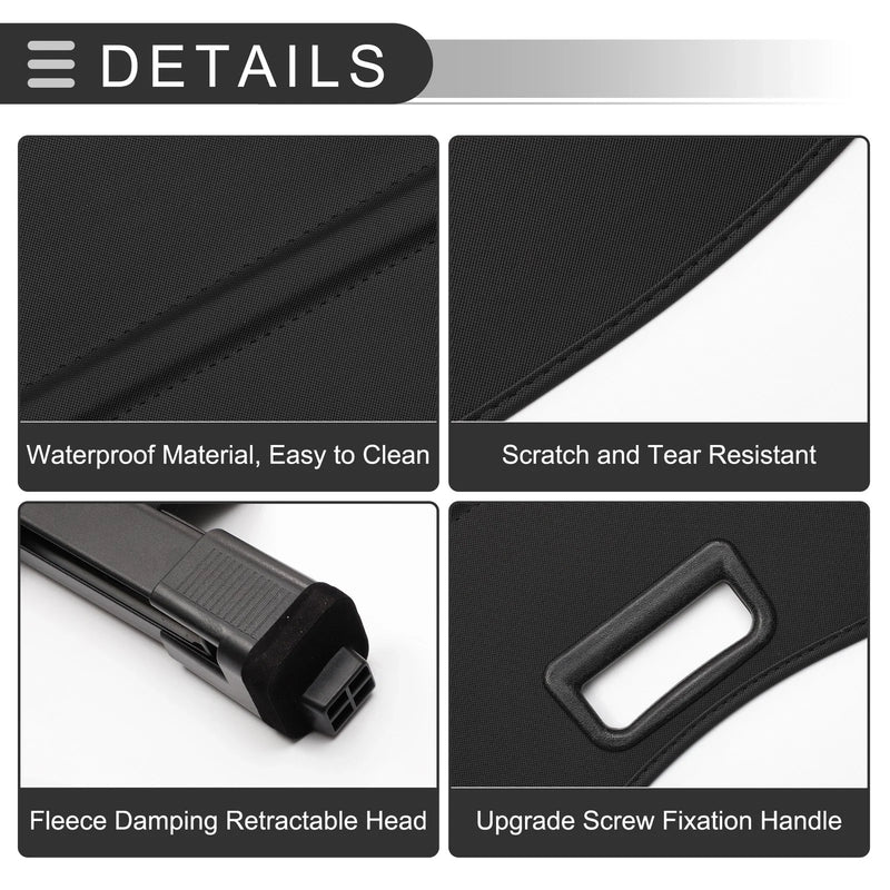 Honda Pilot 2023-2024 Trunk Parcel Shelf Gloss Black Retractable Cargo Cover
