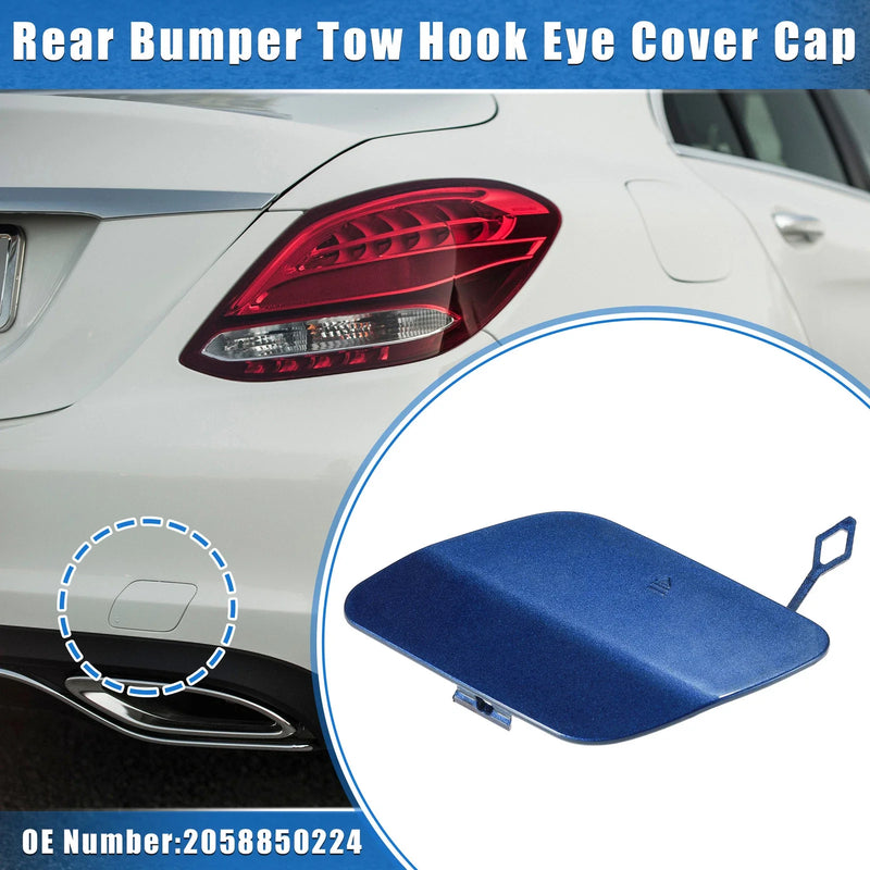 Mercedes-Benz C300 Sedan Rear Bumper Tow Hook Eye Hole Cover (2016-2018)