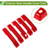Ford Bronco Red ABS Exterior Door Handle Cover Trim (2021-2025)